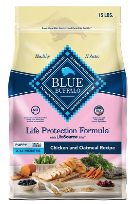 Best Small Breed Dry Puppy Food: Blue Buffalo Life Protection Formula Small Breed Puppy Chicken & Oatmeal  - Best Dry Puppy Foods