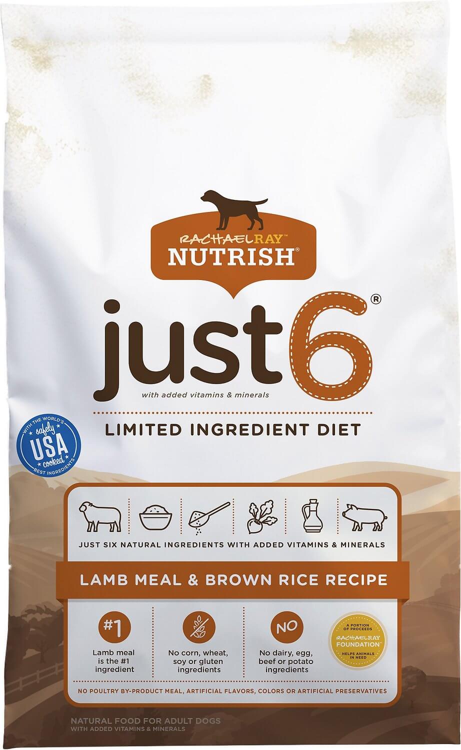 Rachael Ray Nutrish Just 6 Dog Food Review Rating Recalls