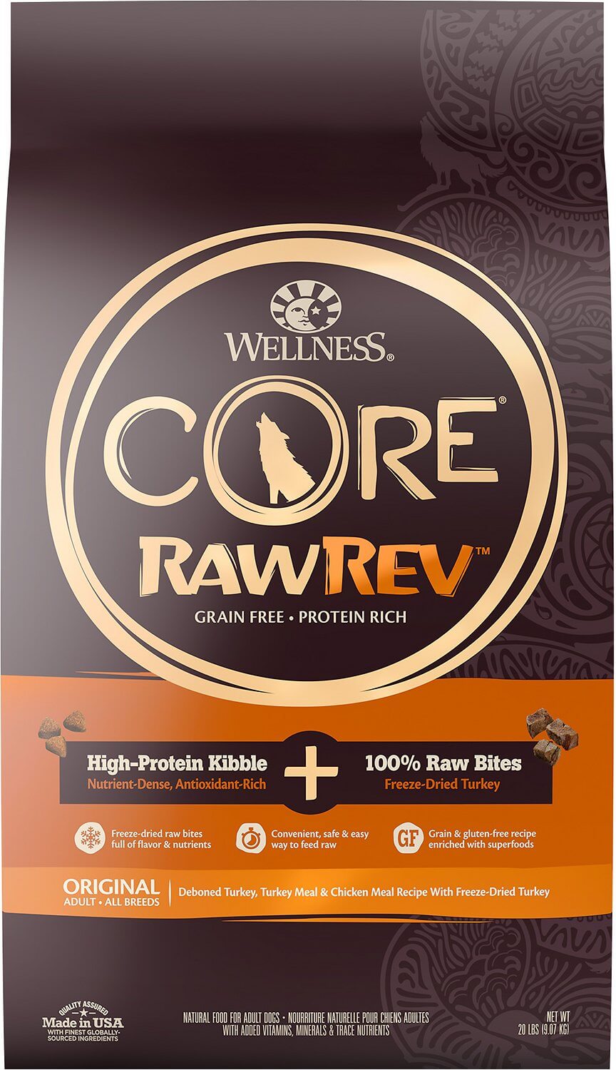 wellness core rawrev small breed