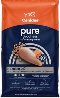 Best Natural Dog Food for Senior Dogs: Canidae Pure Grain Free Real Chicken, Sweet Potato and Garbanzo Bean for Senior Dogs - Best Natural Dog Food