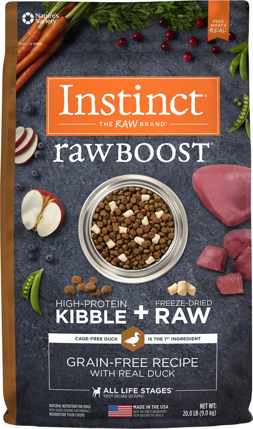 instinct frozen raw dog food