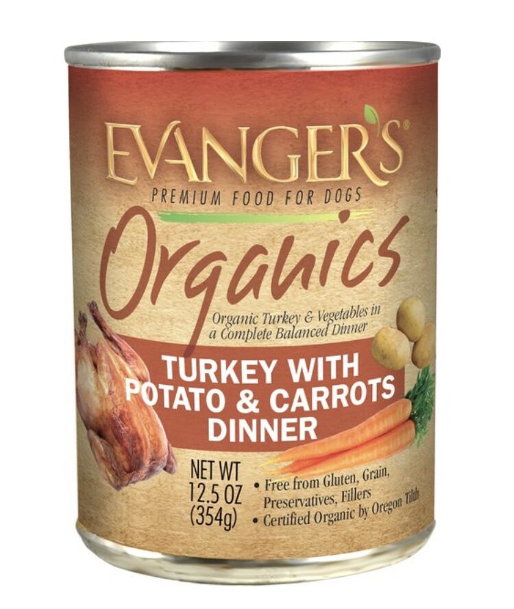 Evanger's Organics Turkey with Potato & Carrots  - Best Organic Dog Foods