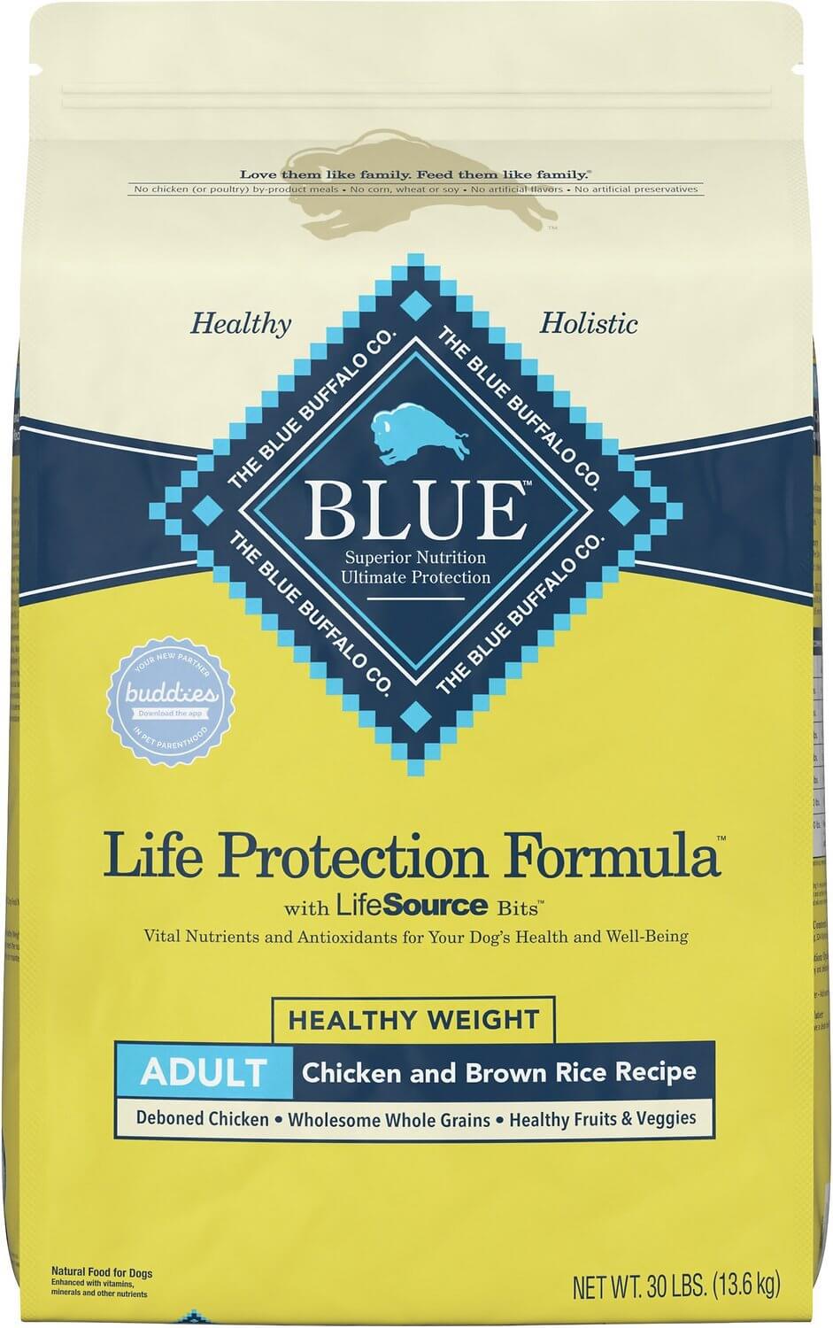 Blue Buffalo Life Protection Healthy Weight Small Breed Adult - Best High Fiber Dog Food