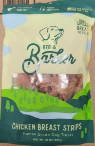 Beg & Barker Chicken Breast Strips Dog Treat Recall