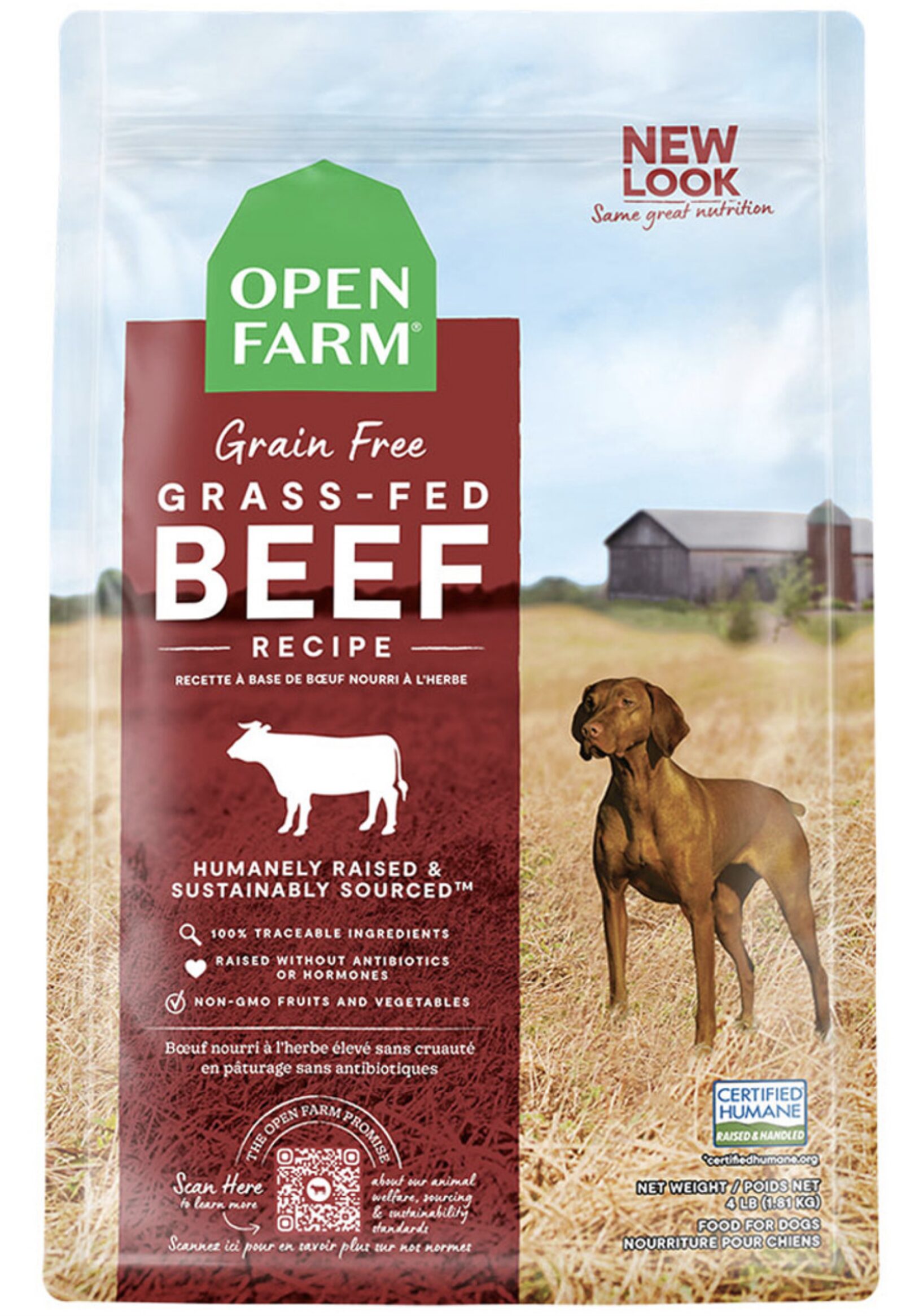 Best Dry Dog Food For Boston Terriers: Open Farm Grain-Free Grass-Fed Beef Recipe - Best Dog Food for Boston Terriers