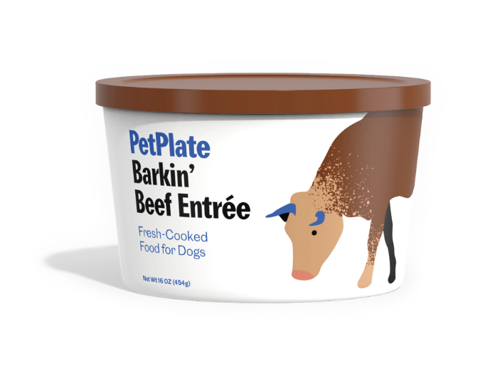 The Best Wet Dog Food For Great Danes: PetPlate Barkin' Beef Entrée - Best Dog Food for Great Danes