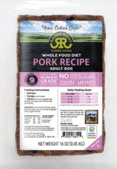 Raised Right Adult Pork  - Best Pork Dog Foods 