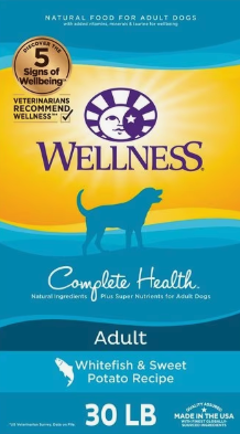 Wellness Complete Health Whitefish & Sweet Potatoe - Best Chicken-Free Dog Food