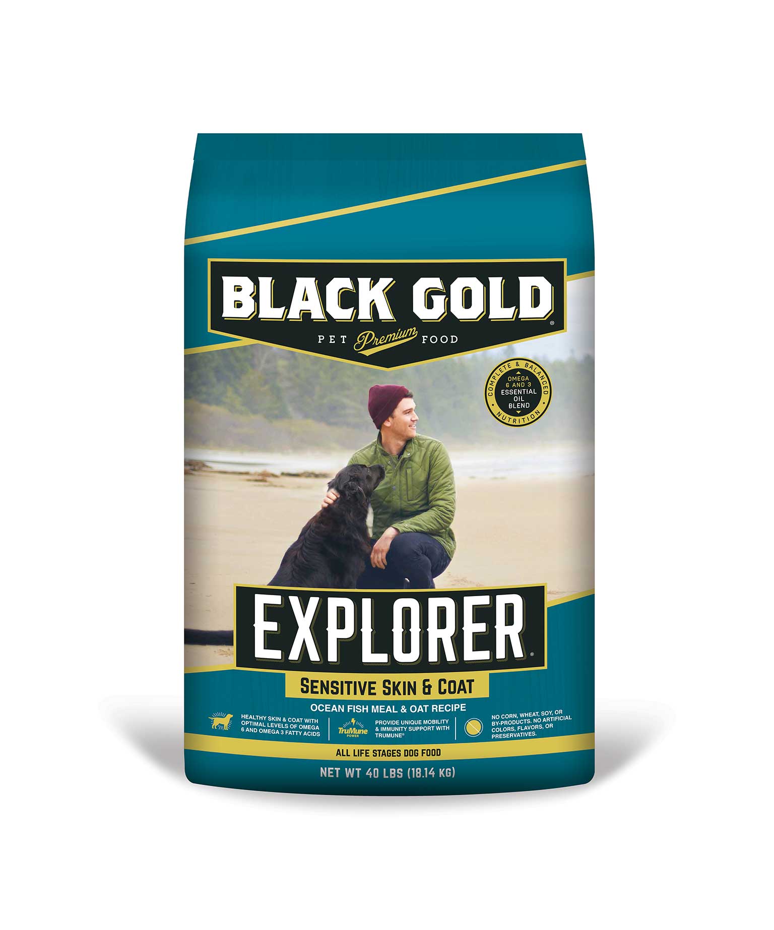 Black Gold Explorer Sensitive Skin and Coat Ocean Fish Meal and Oat Recipe - Best Fish Dog Food