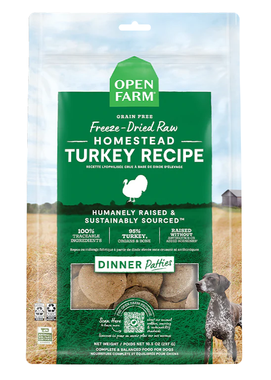 Open Farm Homstead Turkey & Ancient Grains - Best Turkey Dog Food